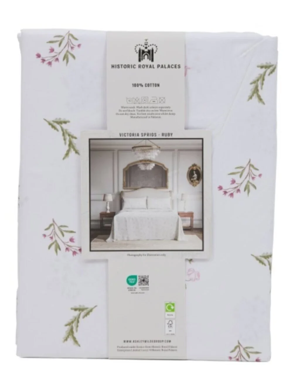HISTORIC ROYAL PALACES Victoria Springs Ruby Sheet Set